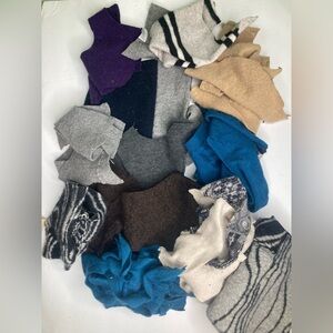 1 Pound Felted Wool Sweater Scraps Cuttings Pieces Crafts Cutters Applique